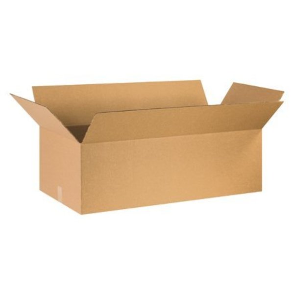 Box Packaging Flat Cardboard Corrugated Boxes, 36"L x 21"W x 10"H, Kraft 362110